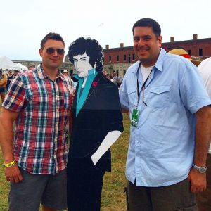 Rob is the pasty white guy in the middle.